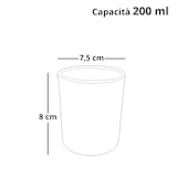 thumbnail of Vaso de terracota Barone CM.8 sin asa CC.200 hecho a mano para mesa rústica