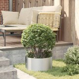 thumbnail of vidaXL Gartenblumentopf Silber 40 x 40 x 20 cm Verzinkter Stahl