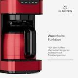 thumbnail of Kaffeemaschine Arabica 800W EasyTouch Control silber/schwarz Rot