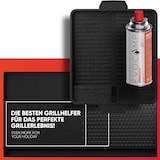 thumbnail of Grillplatte Aufsatz eckig 45x24, antihaftbeschichtete Grillpfanne, BBQ Zubehör universal