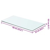 thumbnail of vidaXL Regalboden Glas Transparent 60x25 cm