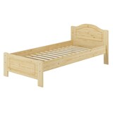 thumbnail of Bettrahmen Massivholzbett Kiefer natur Einzelbett 90x200 Futonbett Singlebett Rollrost 60.37-09M
