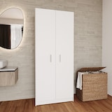 thumbnail of Armadio Armadietto Multiuso A Colonna Paige con 2 Ante e 5 Ripiani Ingresso Camera da Letto 73 x 180 x 37 cm Colore Bianco