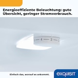 thumbnail of Exquisit Kühl-Gefrierkombination, 262 Liter, Alarm-Funktion, 4 Glasablagen, 3 Gefrierschubladen, 4-Sterne-Gefrierfach, KGC265-70-040D weiss