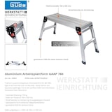 thumbnail of Güde GAAP 760 Aluminium Arbeitsplattform Tritt Leiter Podest - 40961
