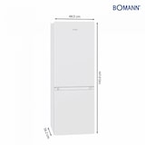 thumbnail of Bomann KG 320.2 Kühl- und Gefrierkombination Freistehend 165 l E Weiß