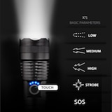 thumbnail of Taschenlampe LED 1000 meter Leuchtweite Militär USB