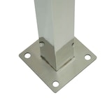 thumbnail of Valla para cubos de basura HWC-J55, cubierta para cubos de basura, almacenamiento de cubos de basura, 150x243x163 metal ~ acero inoxidable