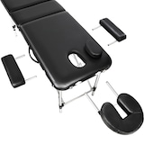thumbnail of 3 Zonen Massageliege mit 5cm Polsterung und Aluminiumgestellschwarz