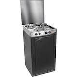 thumbnail of CFParker Fornello Cucina a Gas Gpl 4 Fuochi Acciaio Inox con Mobile Portabombola Grigio Grafite Made in Italy - 541ACCGP