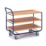thumbnail of Rollcart 3 Etagen, 20 mm RH Tischwagen 06-7036, Ladefläche 1000x575mm, Tragkraft 150 kg, blau