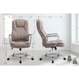 thumbnail of Poltrona ufficio XXL Xanthos in tessuto Tortora