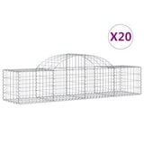 thumbnail of vidaXL Gabionen mit Hochbogen 20 Stk. 200x50x40/60 cm Verzinktes Eisen