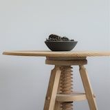 thumbnail of WellHome - Drehbare Tisch aus Kiefernholz, lackiert 59,5x59,5x65 cm