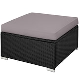 thumbnail of tectake Conjunto de ratán Milano  negro/gris - 404324