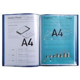 thumbnail of Exacompta 88130E 12x Sichtmappen A4, mittelfest, Recycling-PP, 40 Hüllen, BeeBlue - Farben sortiert