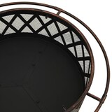 thumbnail of vidaXL Rustikale Feuerstelle mit Schürhaken 76 cm XXL Stahl