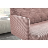 thumbnail of KAWOLA Esszimmerbank CHARME Cord rosa 206cm