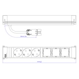 thumbnail of BACHMANN POWER FRAME Large 3x Schutzkontakt 3x ABD