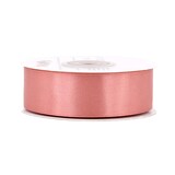 thumbnail of 25mm Satinband 25m Schleifenband Geschenkband Stoffband Bänder Uni Rosegold