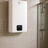 thumbnail of Chauffe Eau Electrique Plat Mural Multipositions Kimoro Sannover 100 Litres + Kit d'Installation Complet NF