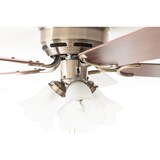 thumbnail of Deckenventilator Kisa Deluxe MA Rosenholz / Walnuss mit Licht 105