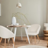 thumbnail of Besucherstuhl / Dining Stuhl SCANDI TED Stoff weiß hjh LIVING