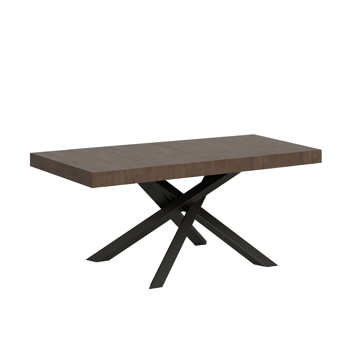 Mesa extensible 90x130/234 cm Volantis Premium Estructura Nogal Antracita