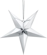 thumbnail of 50x Papierstern, 45cm, silber