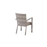 thumbnail of METRO Professional Sedia Barbados, alluminio/rattan PE, 56,5 x 60,5 x 86 cm, impilabile, grigio pietra