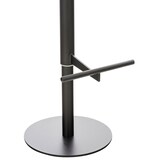 thumbnail of Conjunto de 2 bancos de bar Cadiz com cobertura em imitação de pele preto/preto