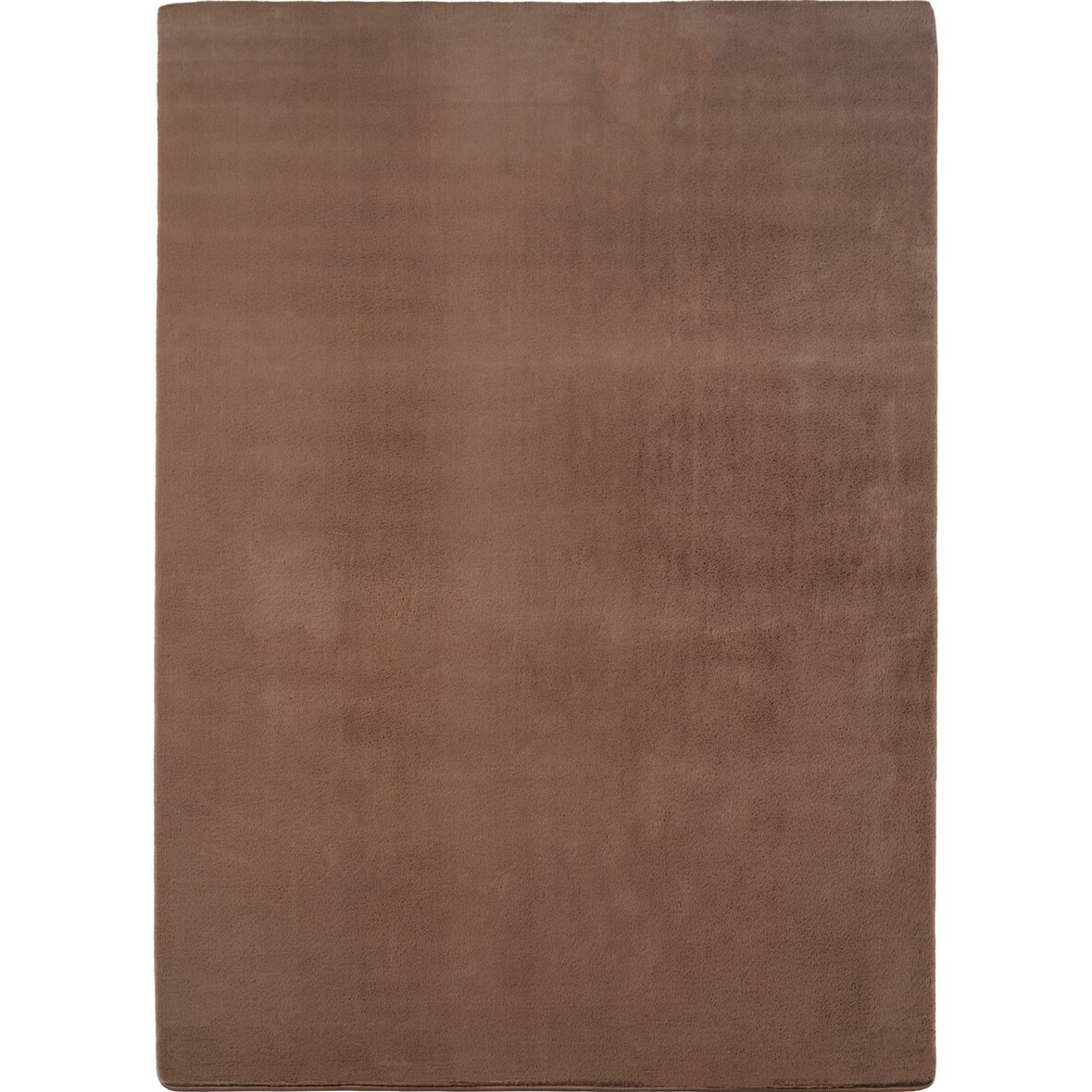 Teppich Schlafzimmer Unifarben Elegant Waschbar Strapazierfähig Wohnzimmer Esszimmer Pflegeleicht Mokka 140x200 cm – ISAR von Kadima Design