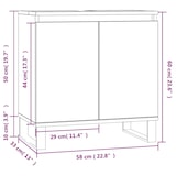 thumbnail of vidaXL Badschrank Sonoma-Eiche 58x33x60 cm Holzwerkstoff