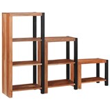 thumbnail of vidaXL Regal 3 pcs Braun 50 x 30 x 110 cm Massivholz Akazie