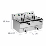 thumbnail of Helloshop26 - Fritadeira elétrica profissional com 2 capacidades de 11 litros 230 volts em aço inoxidável 14_0003987