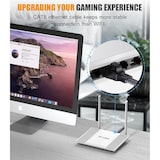 thumbnail of Cabo Ethernet Cat 8, Cabo LAN Plano Trançado de 40 Gbps 2000 MHz com Conector RJ45, 20 Metros