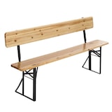 thumbnail of Brauerei-Set mit Tisch 180 cm und Bänken mit Rückenlehne