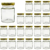 thumbnail of 20x Kleine Zeshoekige Honingpot met Deksel 80ml - Ideaal voor het Bewaren van Honing, Jam, Kruiden, Yoghurt