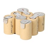 thumbnail of Akkupack Würth BS96-A Solid SD 07009802 9,6 V Panasonic 2,2Ah NiMH Selbsteinbau