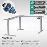 thumbnail of Albatros LIFT L7S Gestell für Eckschreibtisch Höhenverstellbar Elektrisch silber - Winkelschreibtisch Memoryfunktion, Kindersicherung