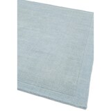thumbnail of Wollteppich handgewebt strukturiert | 120x170cm, Florhöhe 0,9cm, Gesamthöhe 1,9cm | Hellblaugrün | weich, robust | Wohnzimmer | STOW | Kadima Design