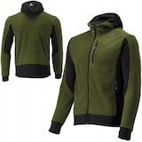 thumbnail of Sweat à capuche polaire, sweat à capuche avec fermeture éclair SARNA taille S vert-noir
