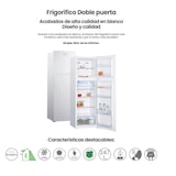 thumbnail of INFINITON Frigorfico Dos Puertas FG-248TD67WEN, 247 L, 167 cm, LED Interno, No Frost Total, E, Blanco