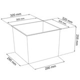 thumbnail of WellHome - Juego de 2 Macetas Altas 26,6/49L en color Blanco y Negro