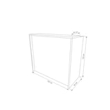 thumbnail of Oficit. Mostrador laminado blanco. Fácil de montar. Fabricado en España. Medidas: 120x50x105 (ancho x fondo x alto)