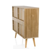 thumbnail of Sideboard / Kommode STRYN 80x30x78 cm 3 Schubladen 1 Tür hellbraun hjh LIVING