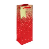 thumbnail of Clairefontaine 34831-4C 6x Geschenktasche für Flaschen, Sternenregen auf rotem Hintergrund, 12 ,7x9x35,5cmRot