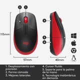 thumbnail of Logitech Rato sem fios M190 Vermelho