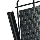 thumbnail of Wilk Abschlußleisten zum Befestigen der Rattan-Sichtschutzstreifen, Farbe schwarz, 10er-Pack