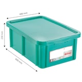 thumbnail of GILAC Bac renforcé HACCP 600 x 400 + couvercle - 35 L - Vert G119811